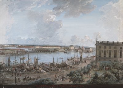 Vista de Estocolmo desde el Palacio Real de Elias Martin